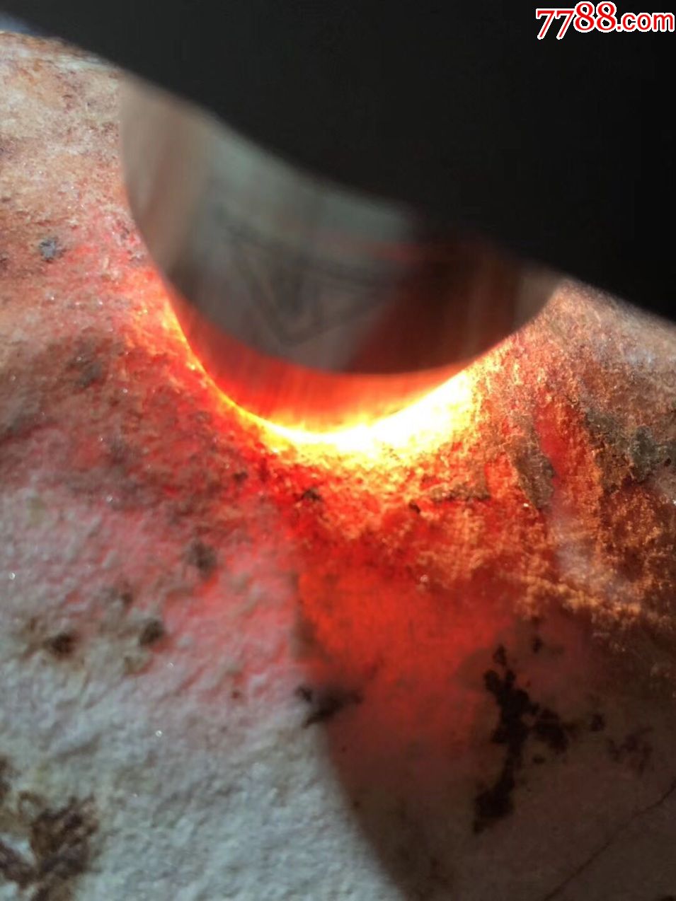 回卡场口糯化种红皮红雾料子手镯希望大505kg