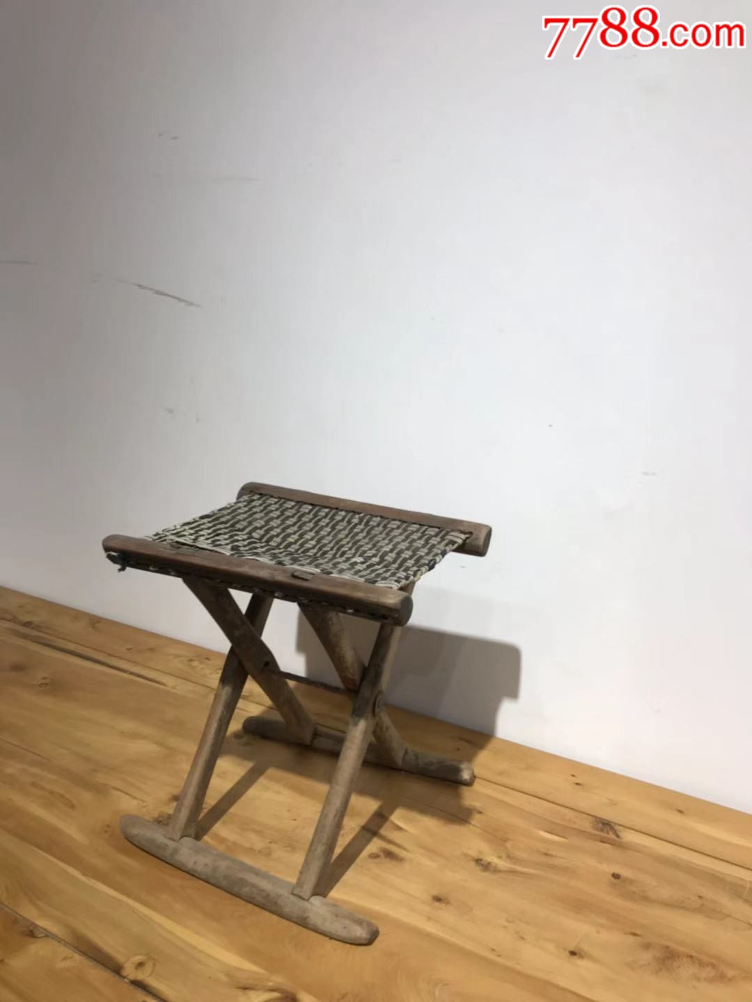 清,黄檀老马扎,包浆自然厚重,保存完好,30/25/34厘米