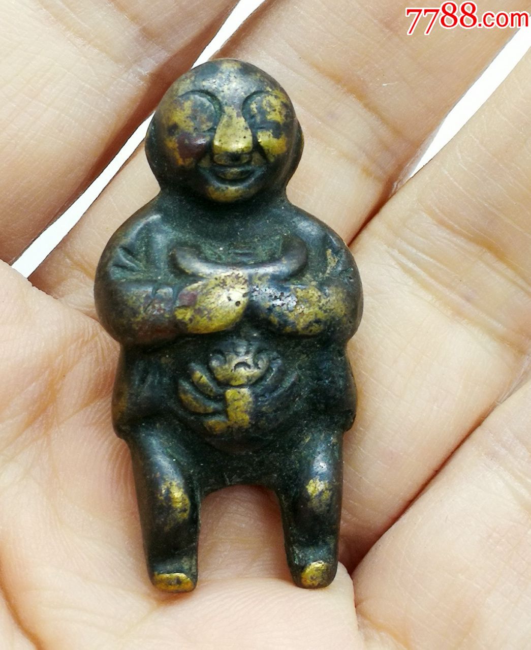 青铜人物小铜人童子