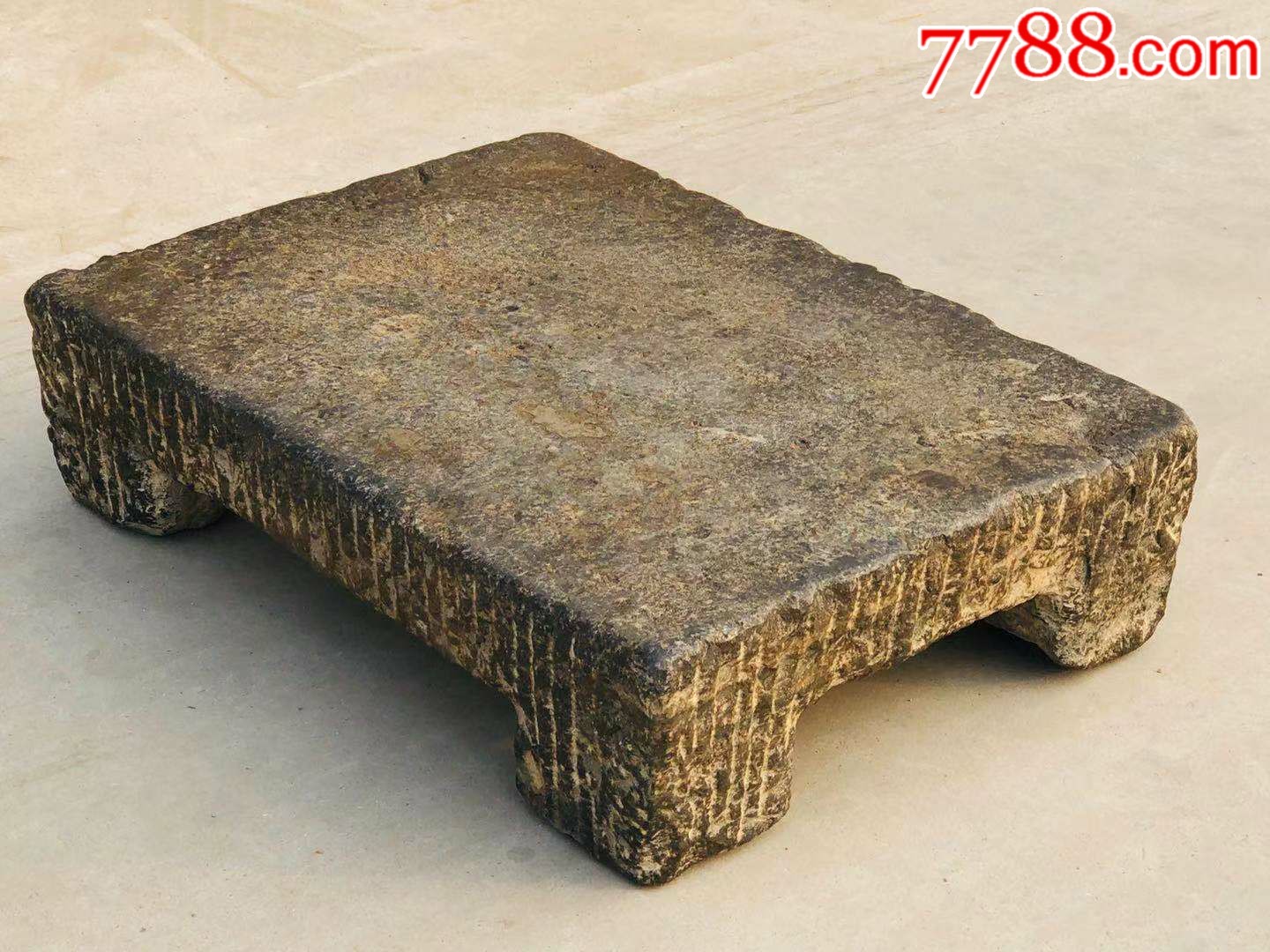 清代青石茶台全品包老