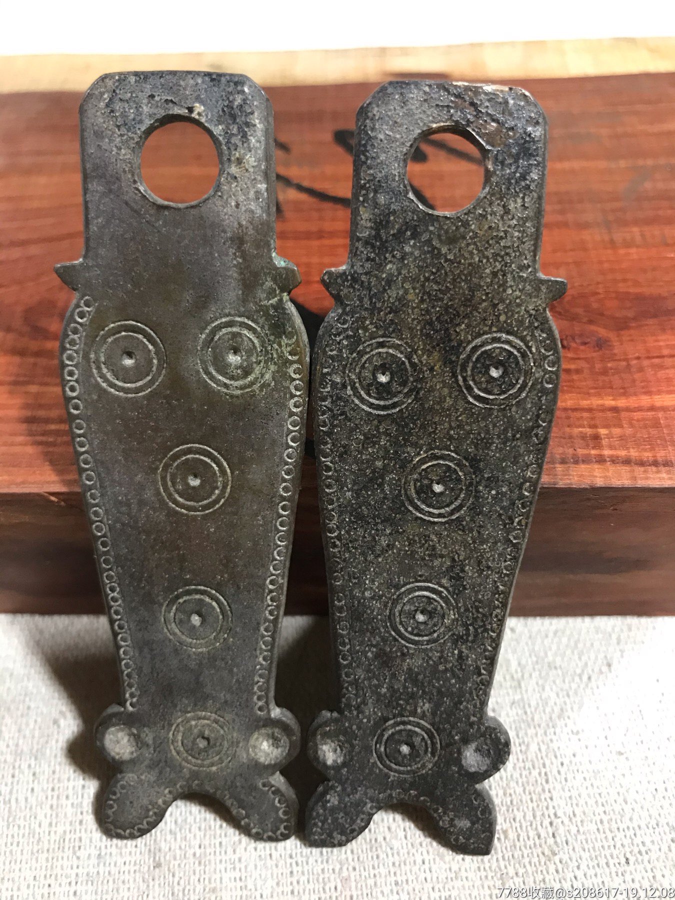 民国时期铜拉手铜件年年有鱼