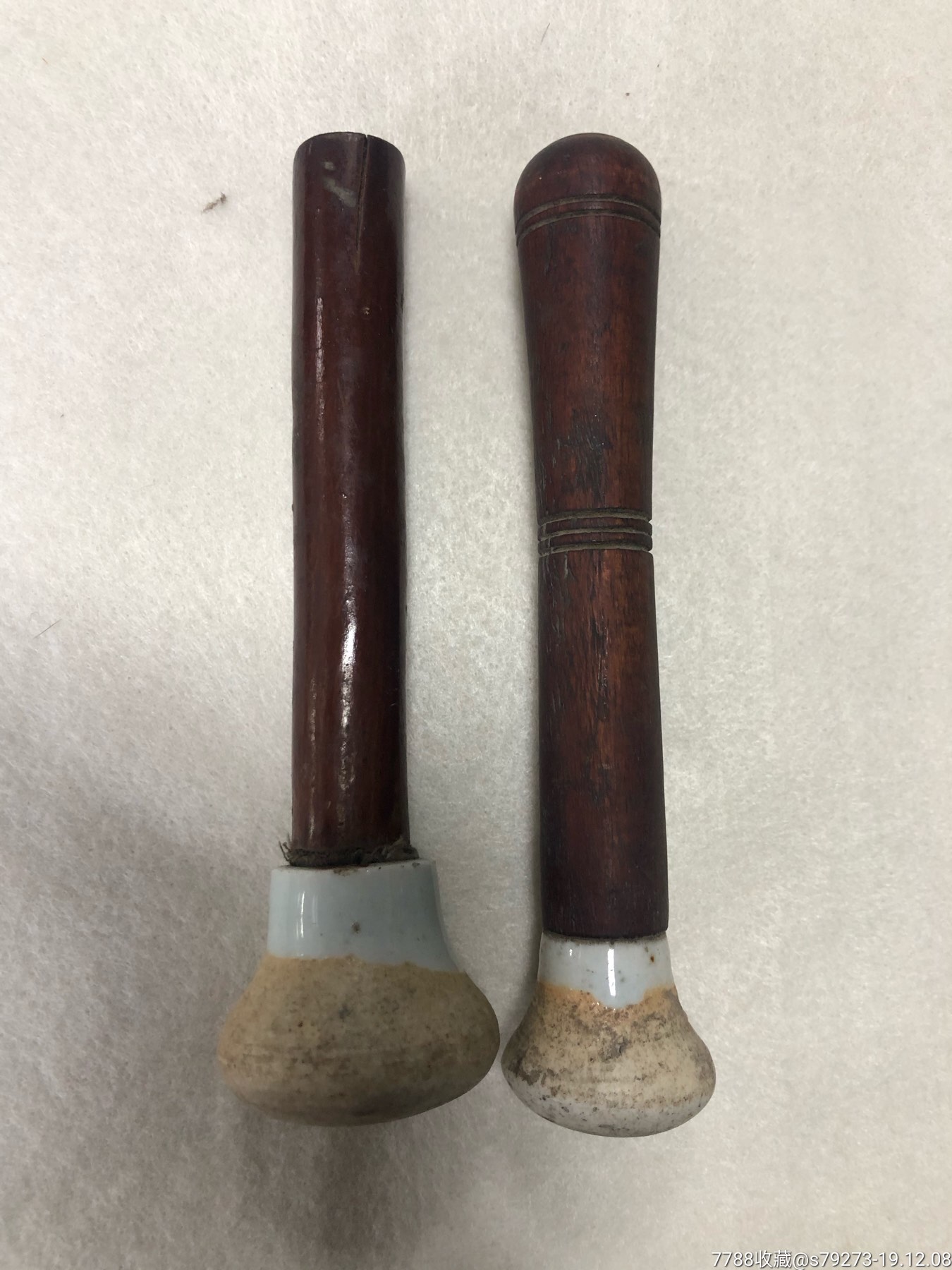 清末民初:中药臼锤两把