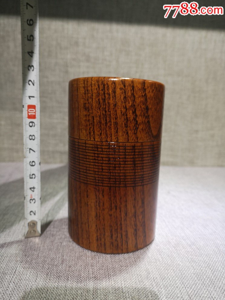 日本昭和时期榧木茶叶罐未使用品_价格400元_第1张_7788收藏__收藏
