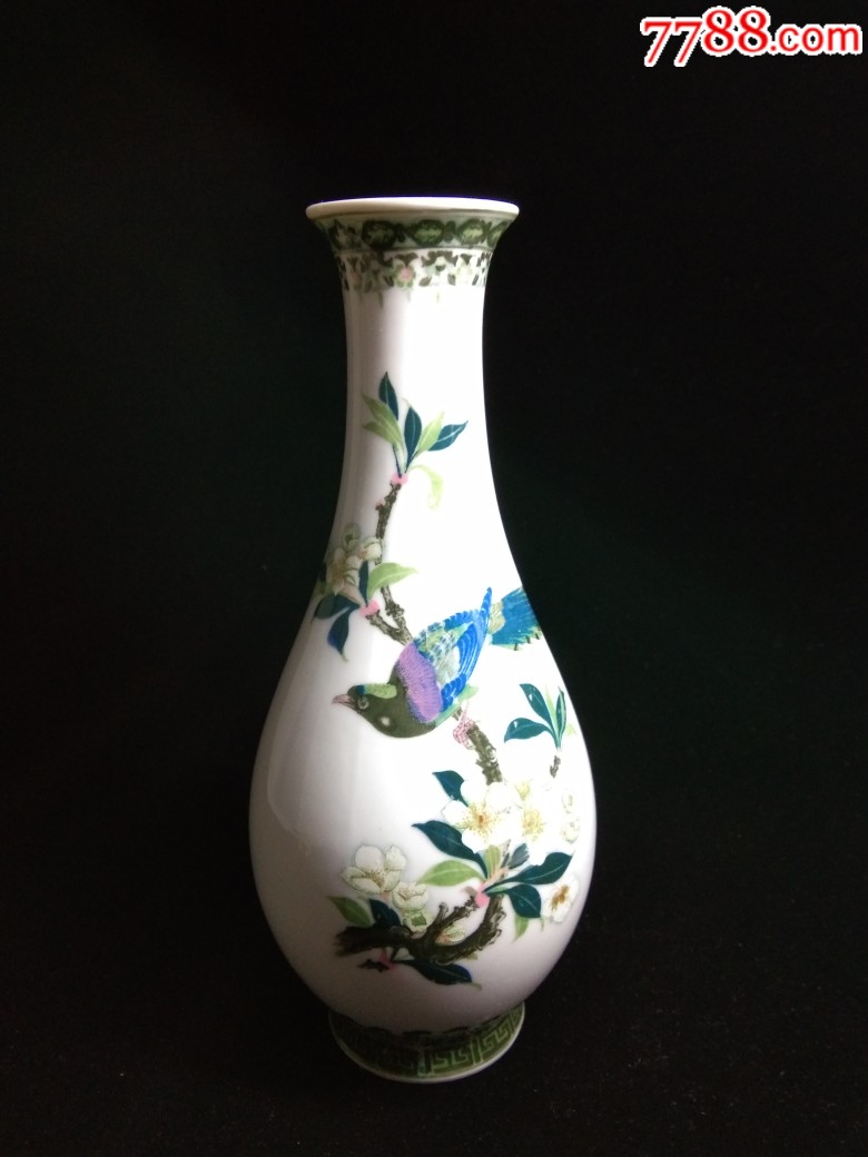 醴陵老瓷器花瓶瓶