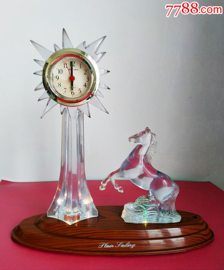 奔向太阳的马闹钟摆件