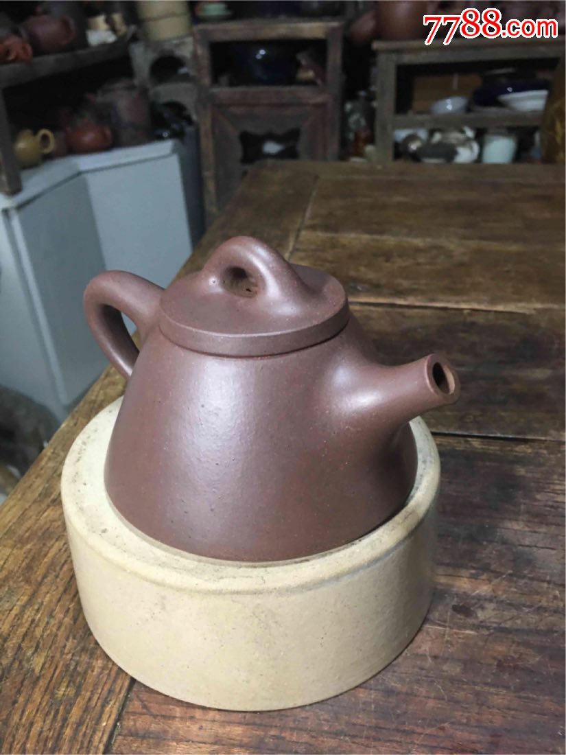 国家级工艺美术师〖徐叶〗全手工制作的300ml霸王石瓢_紫砂壶_第3张