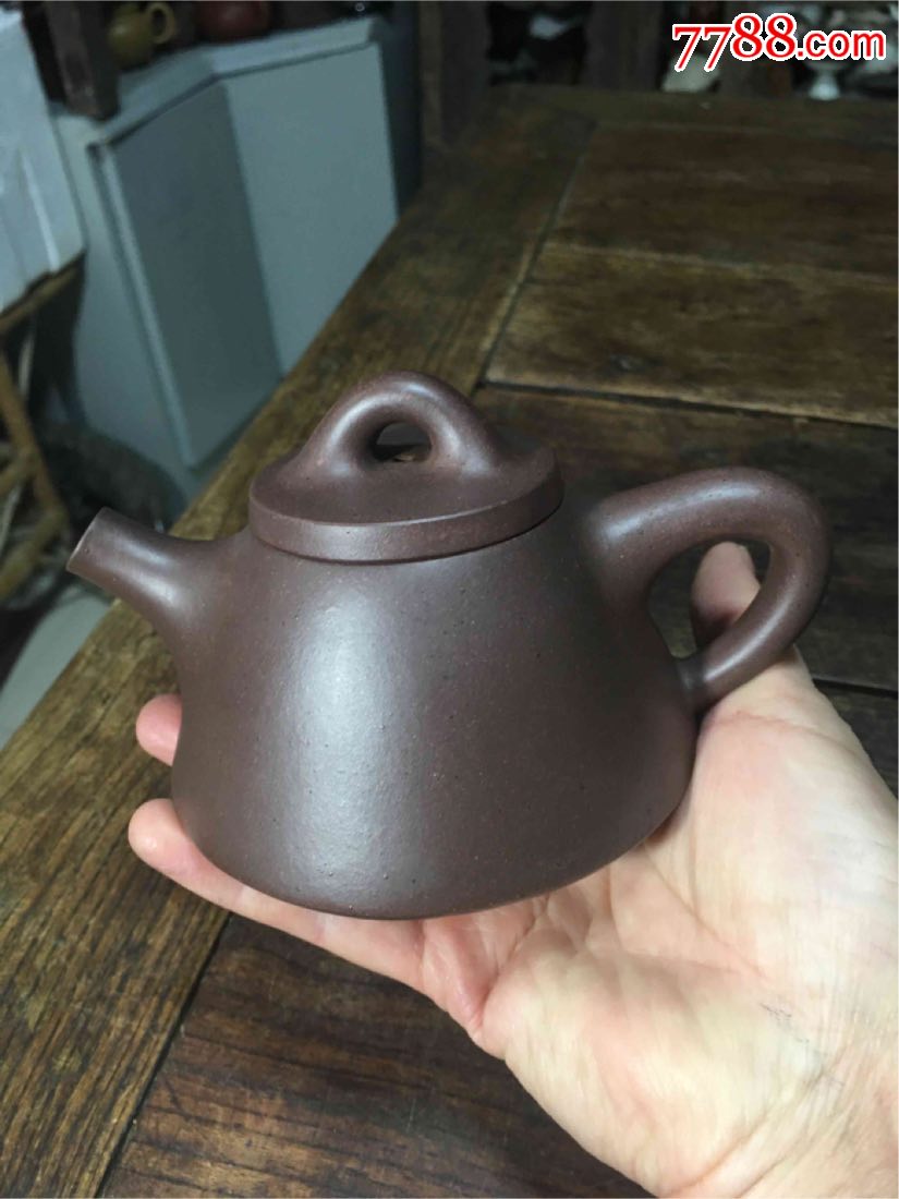 国家级工艺美术师〖徐叶〗全手工制作的300ml霸王石瓢_紫砂壶_第7张