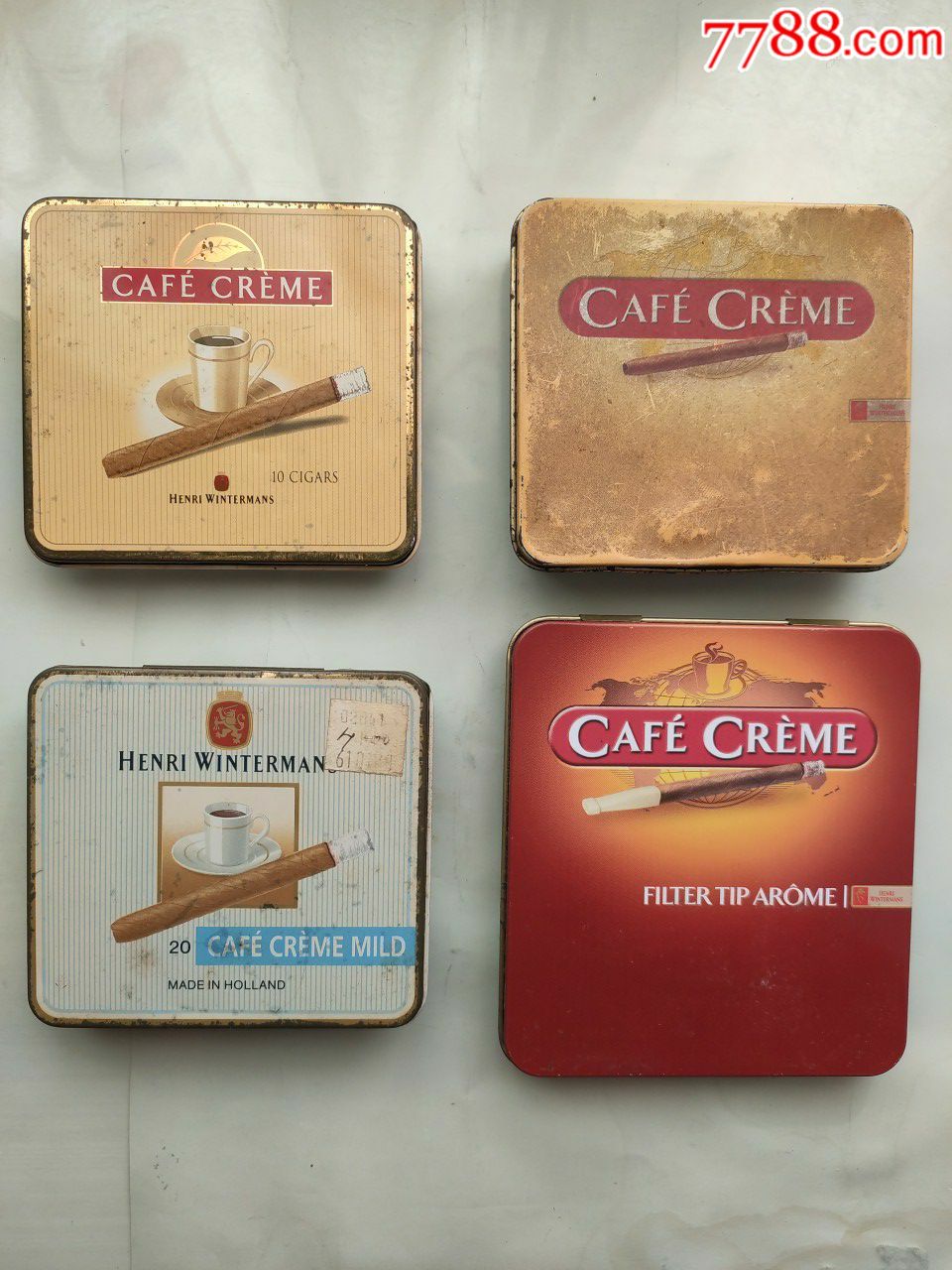 cafecreme香烟铁盒【4款合售】