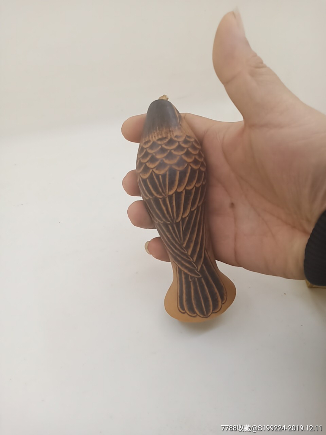 倒裁蛐蛐葫芦烙画鹰