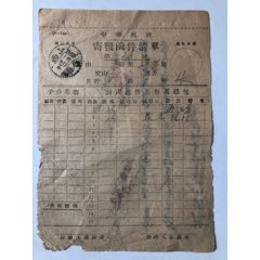 抗战时期邮政寄发函件清单（背为买驴通行证）(se70102860)_7788收藏__收藏热线