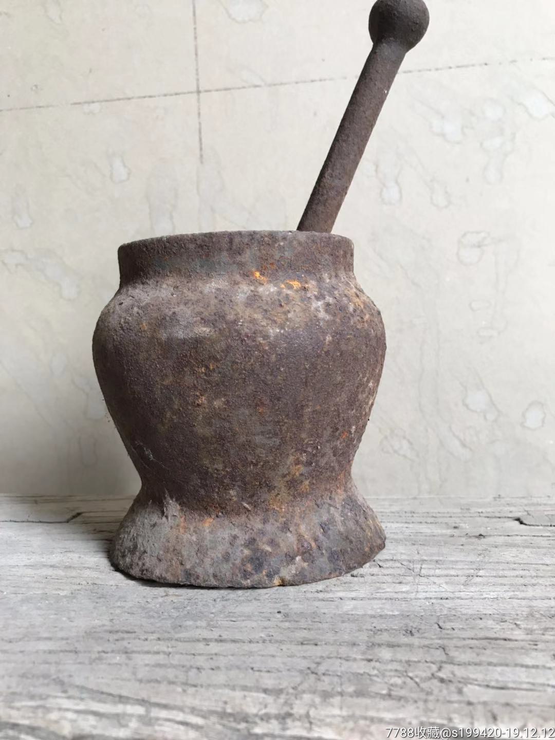 捣药缸,清代,全品,厚重.