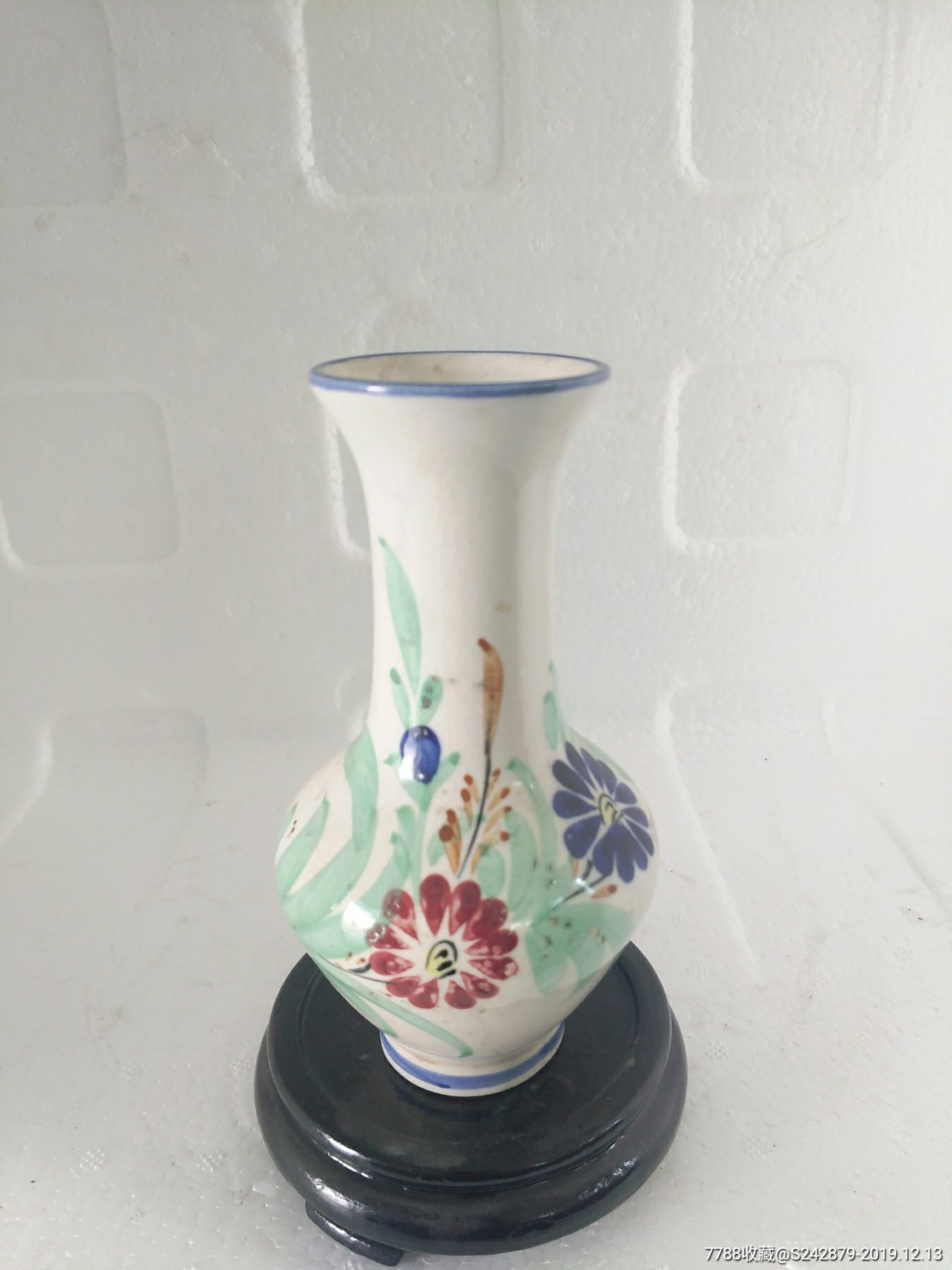 民国解放手绘小花瓶