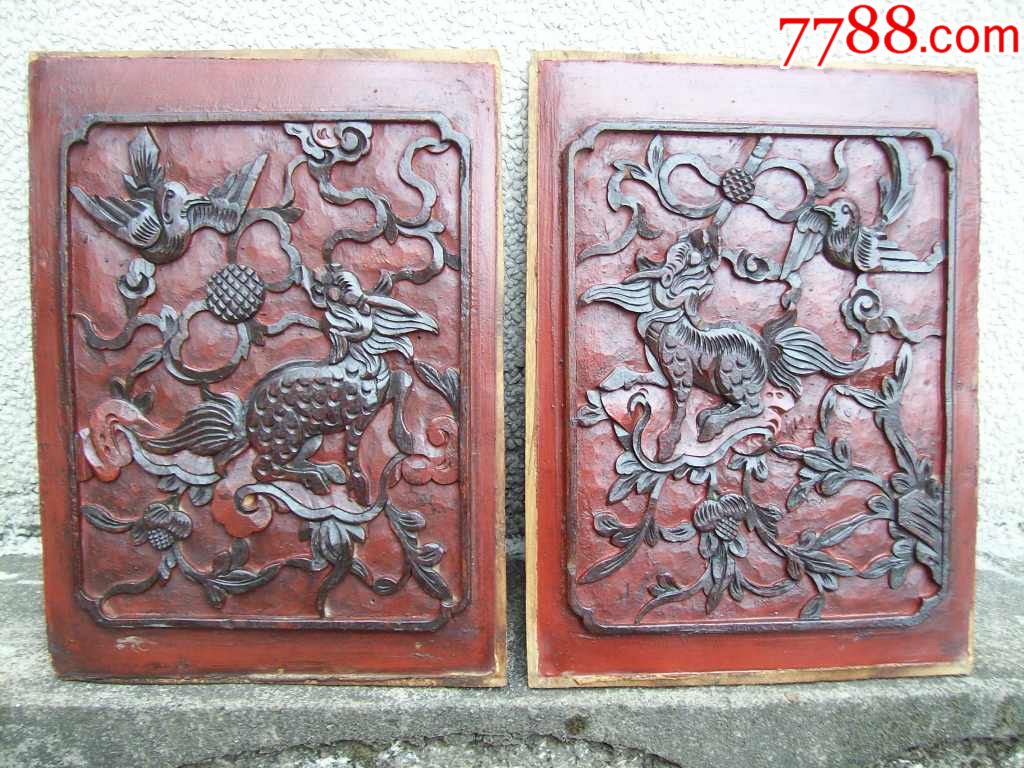 吉祥组板麒麟呈瑞民国