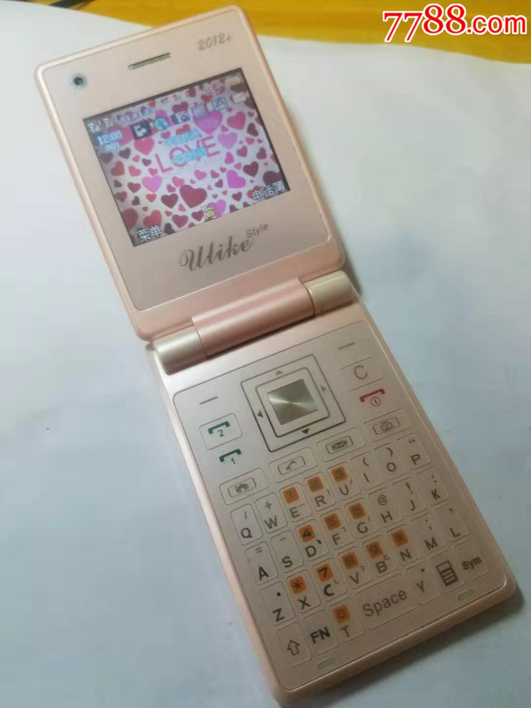 粉色翻盖2012i二手机