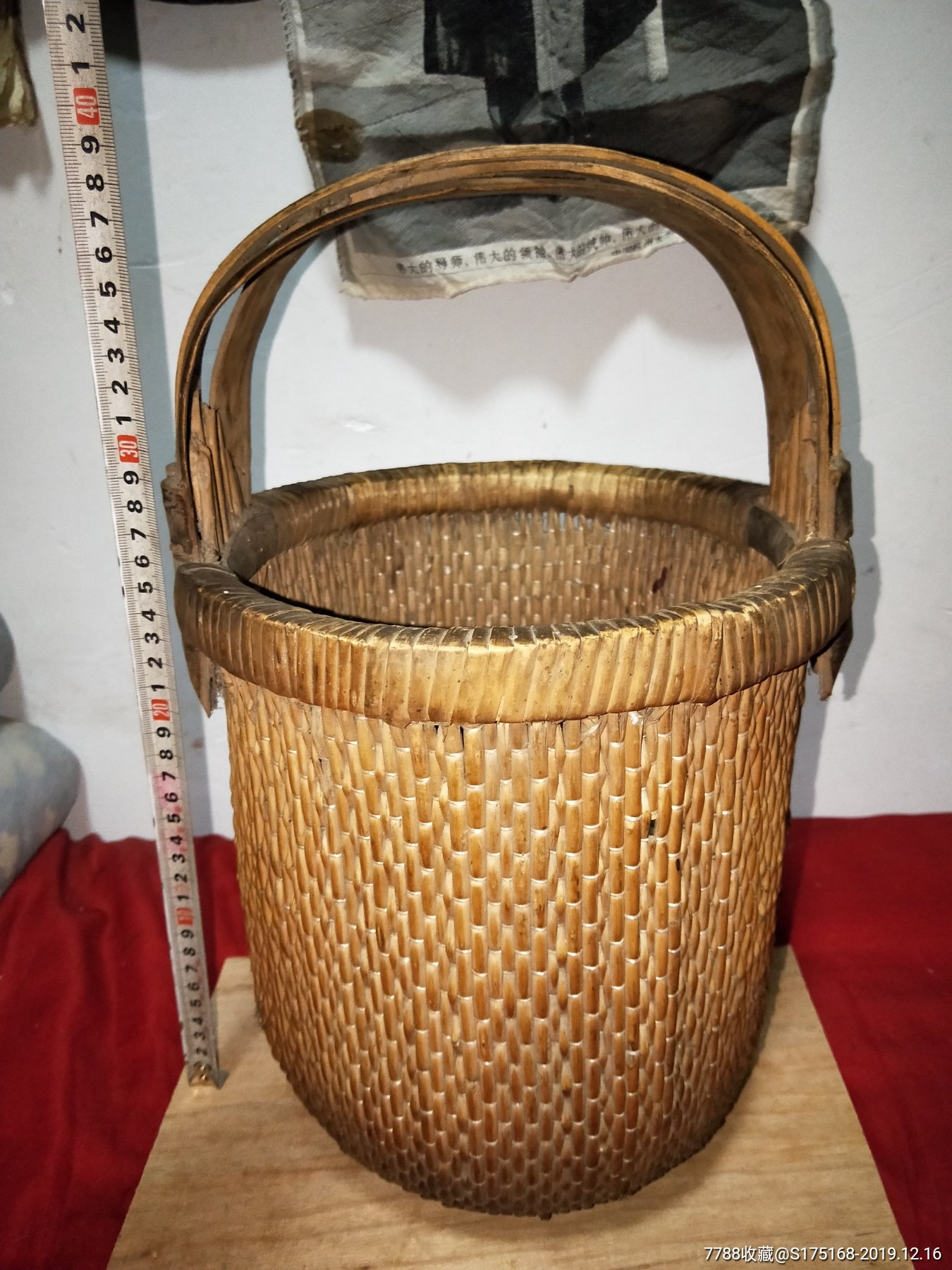 精品民国老木篮子