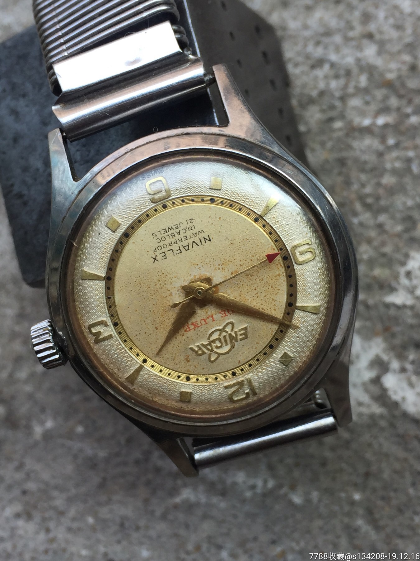 瑞士古董英纳格机械手表