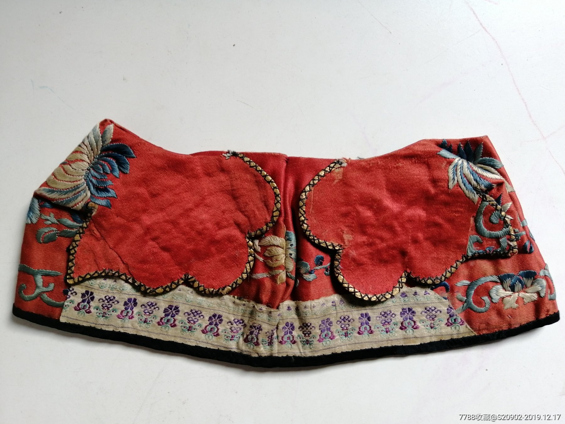 民清时期小孩儿童刺绣帽子,漂亮,品如图