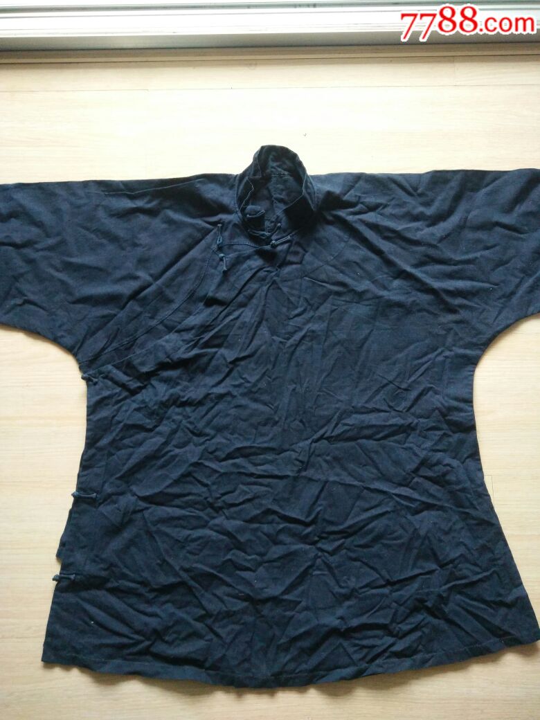 基本全新的阴丹士林布大襟袄.