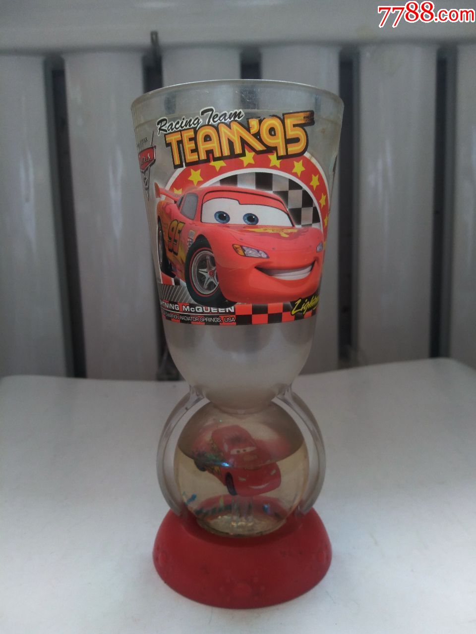 迪士尼,经典动画,赛车总动员(胜利奖杯,球可以转动),早期玩具,少见,点
