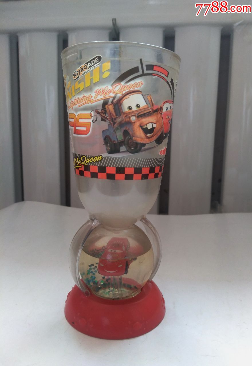 迪士尼,经典动画,赛车总动员(胜利奖杯,球可以转动),早期玩具,少见,点