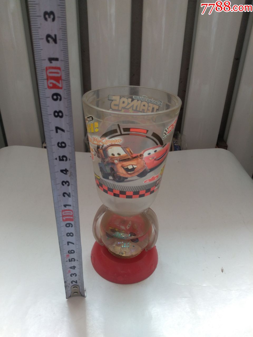 迪士尼,经典动画,赛车总动员(胜利奖杯,球可以转动),早期玩具,少见,点