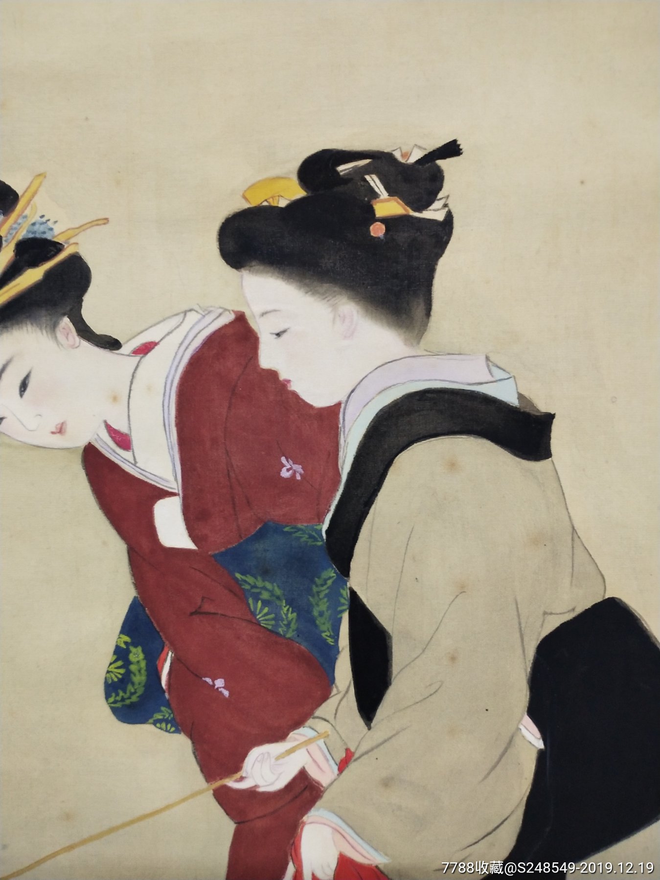 民国日本127471;127477;仕女图-人物国画原作-7788收藏__收藏热线