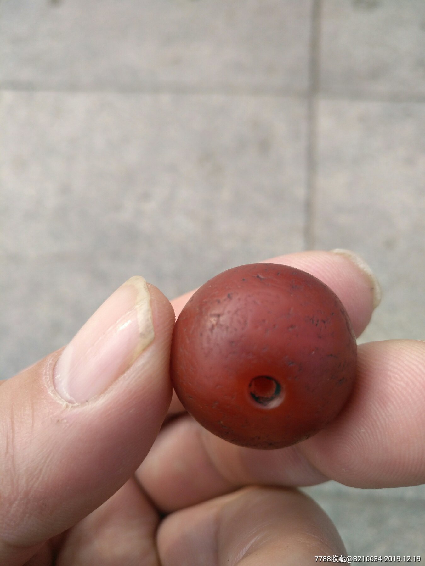 年代久远老南红玛瑙珠子2.