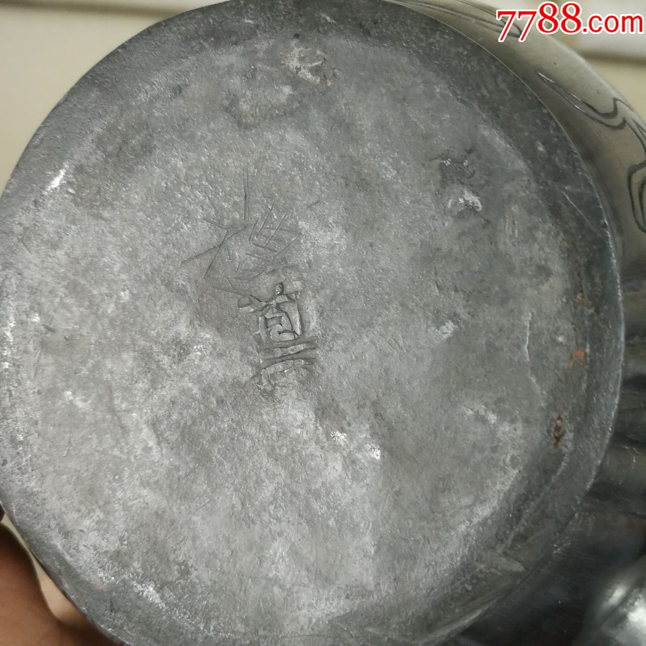 点铜老锡壶白锡茶壶精致提梁锡壶-锡壶/锡器-7788收藏__收藏热线