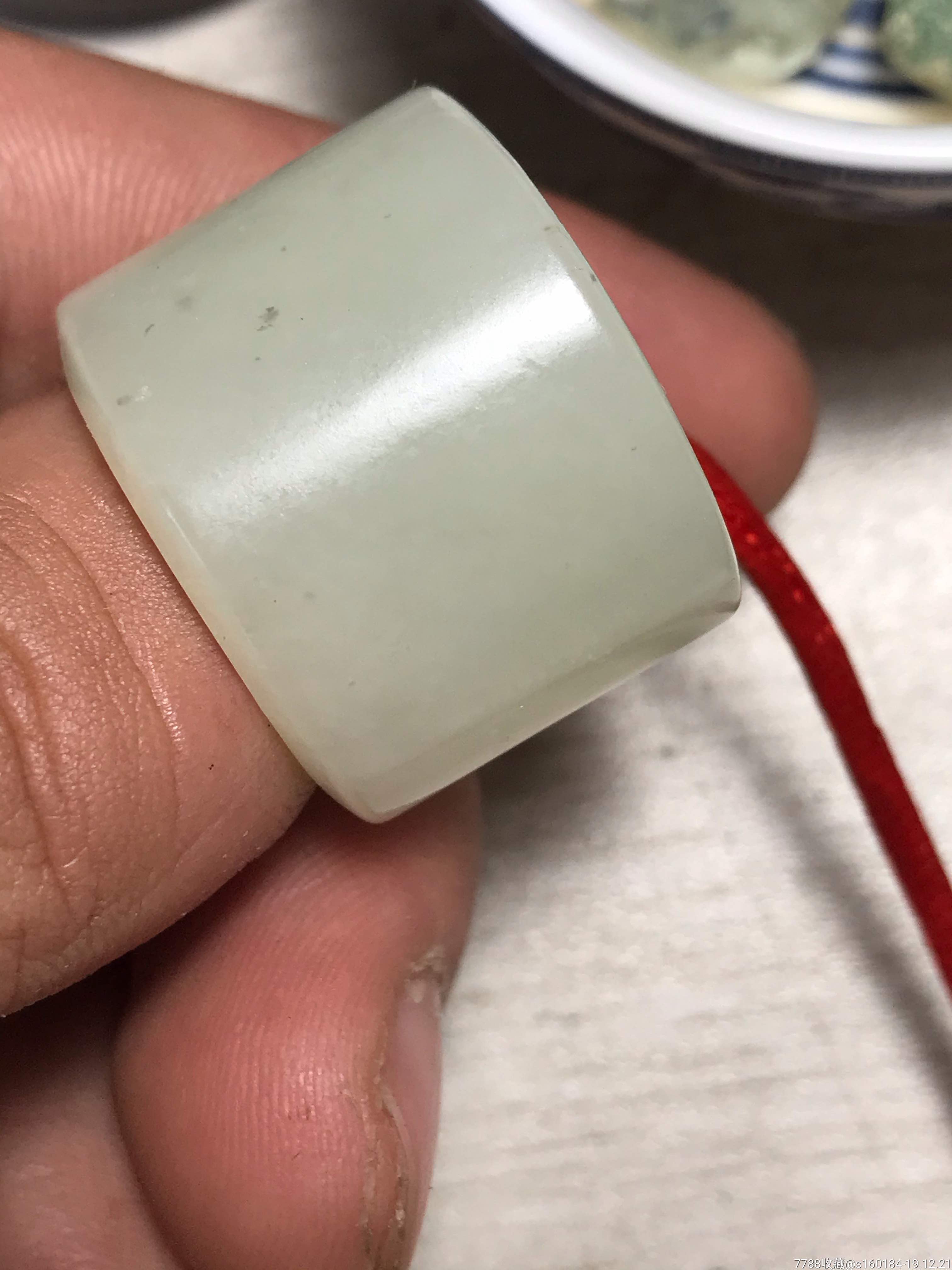和田白玉清代扳指