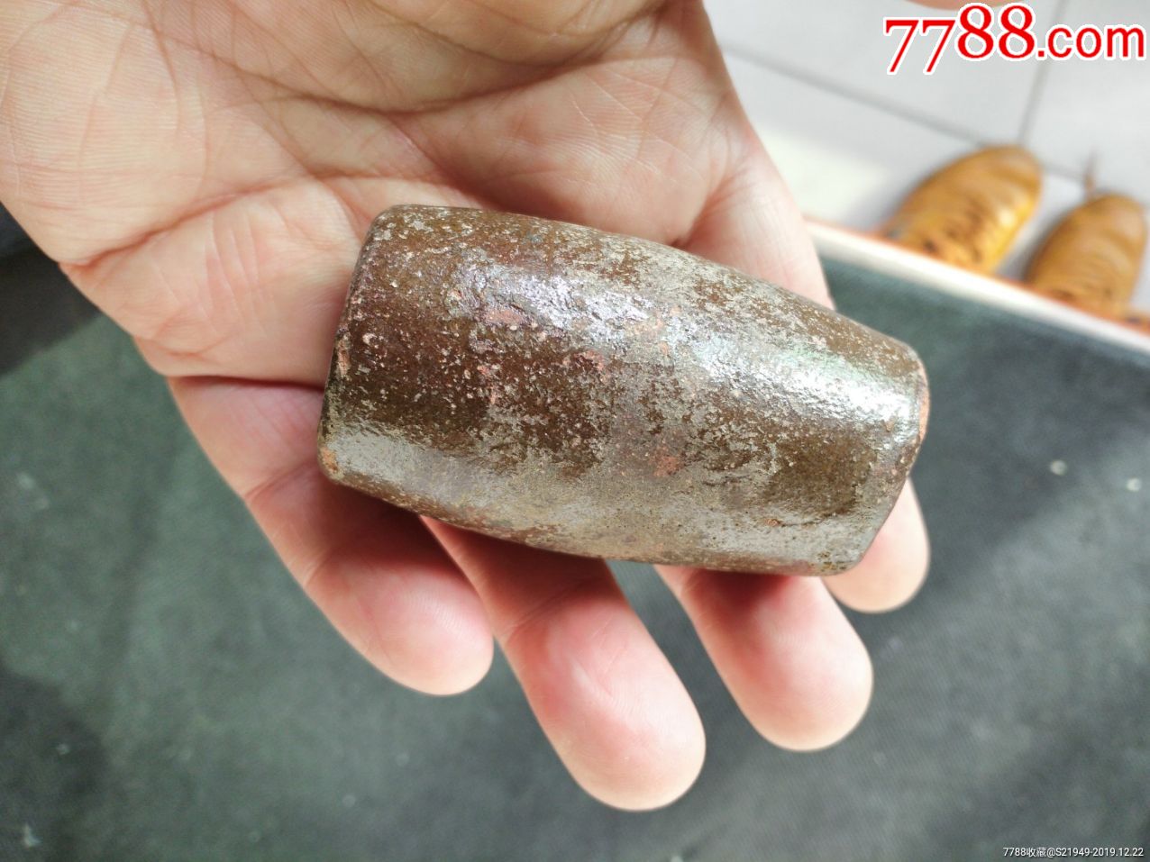 大清光绪鳝鱼釉瓷天珠一件_第4张_7788陶瓷