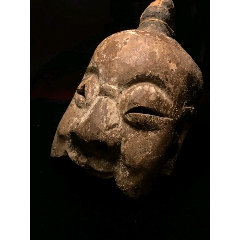 清代老木雕面具(se70301627)_7788收藏__收藏热线