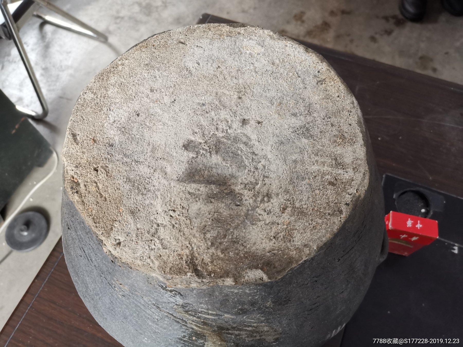 朝鲜高丽老陶顶水罐老货保真