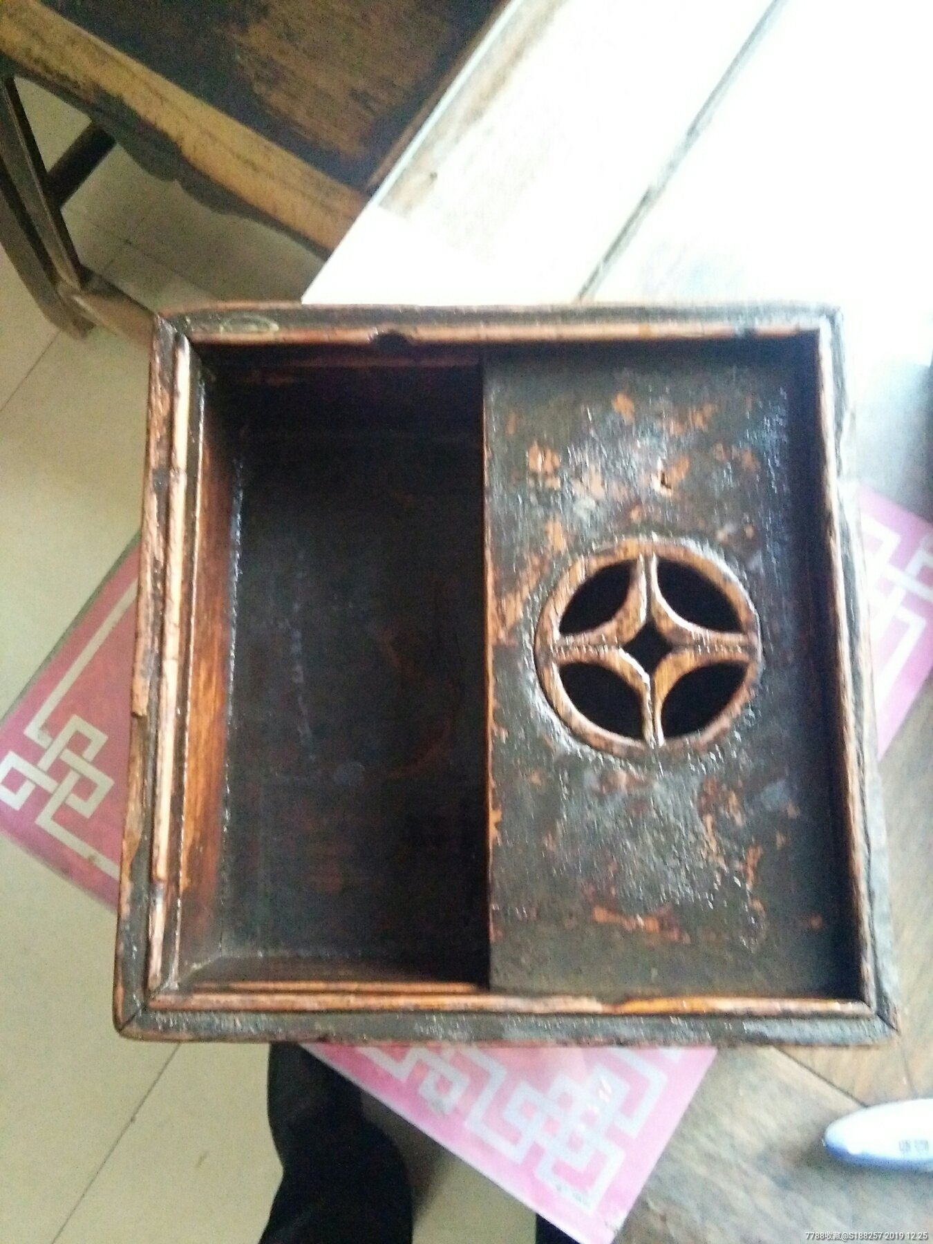 民国时期老木头钱匣子