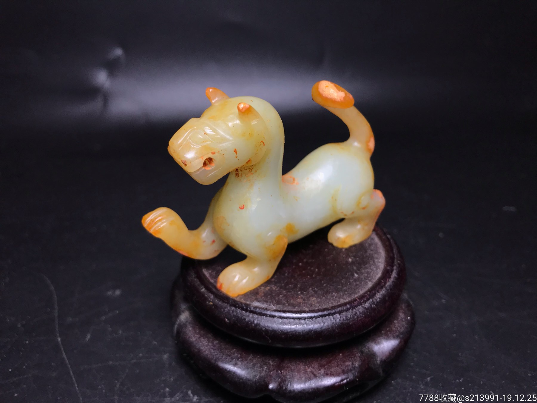 生坑春秋和田籽料玉挂兽古玉和田玉高古玉