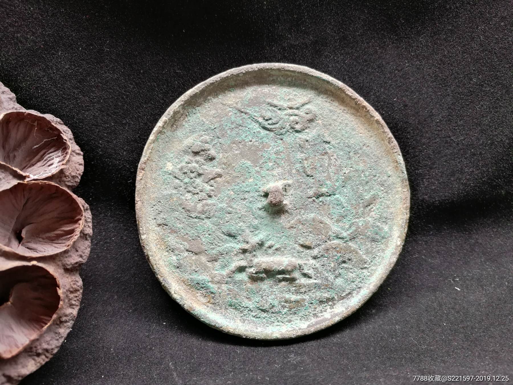 辽金犀牛望月铜镜_价格1500.0000元_第1张_7788收藏__收藏热线