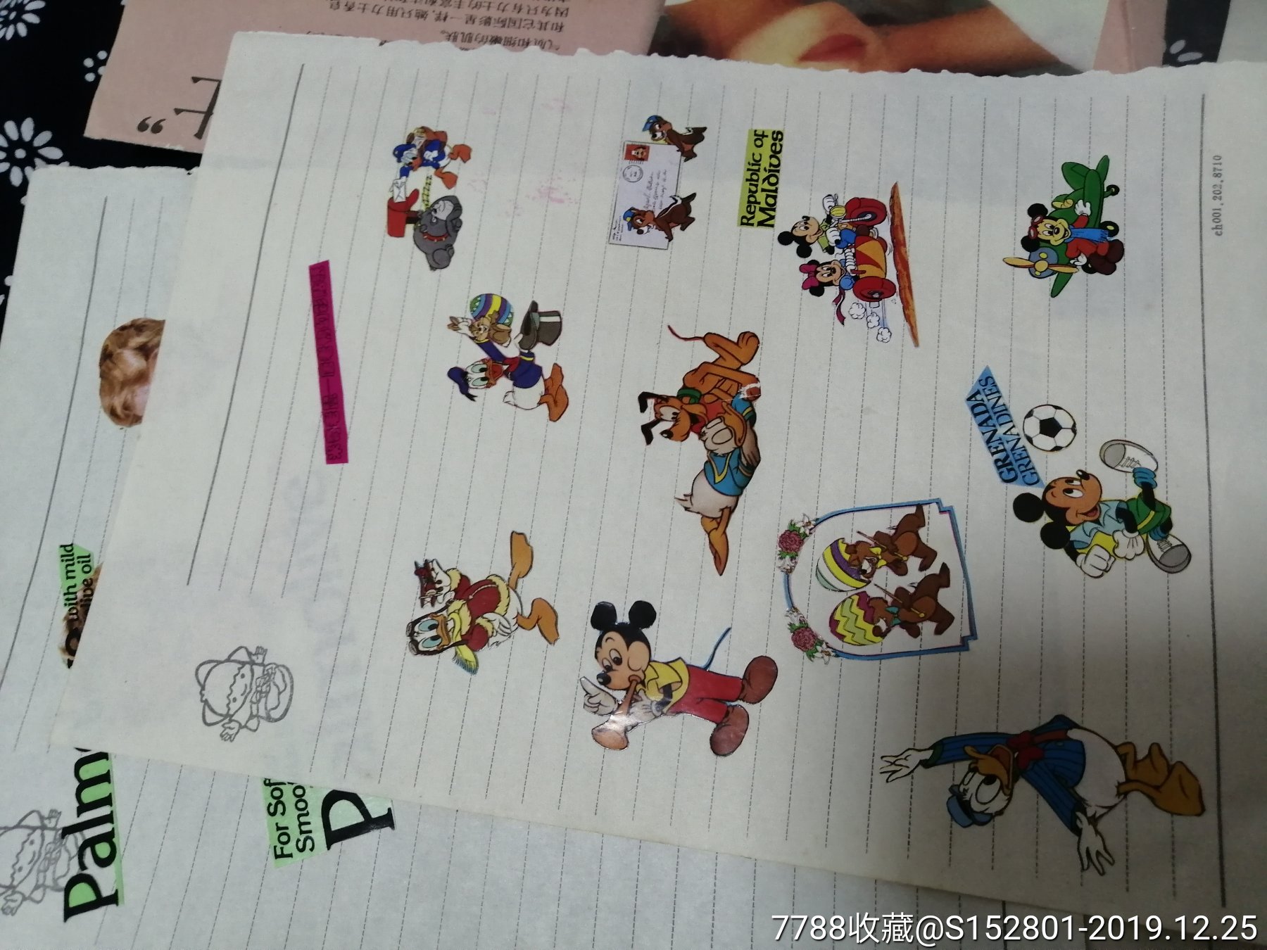 剪刀手作品,力士香皂广告,烟标,迪斯尼贴纸等