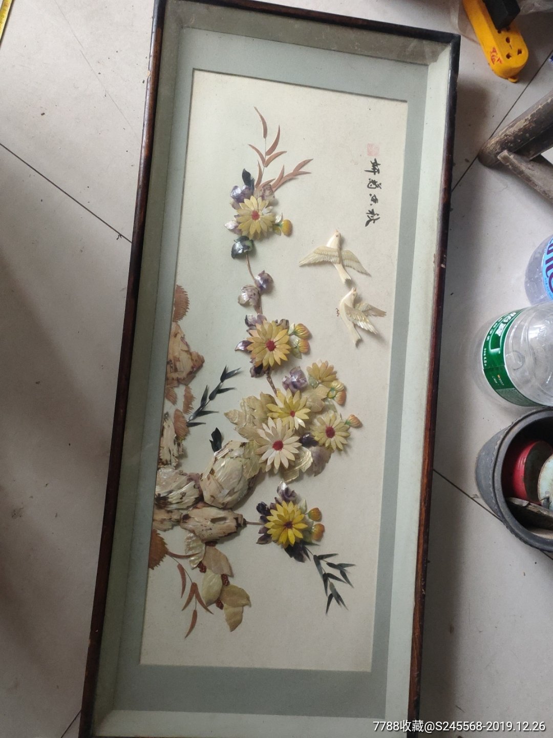 长城春色贝壳画