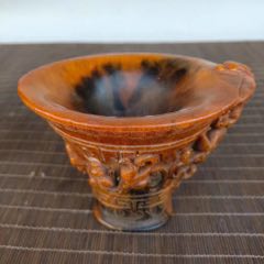 老牛角雕刻螭龙杯(se70380373)_7788收藏__收藏热线