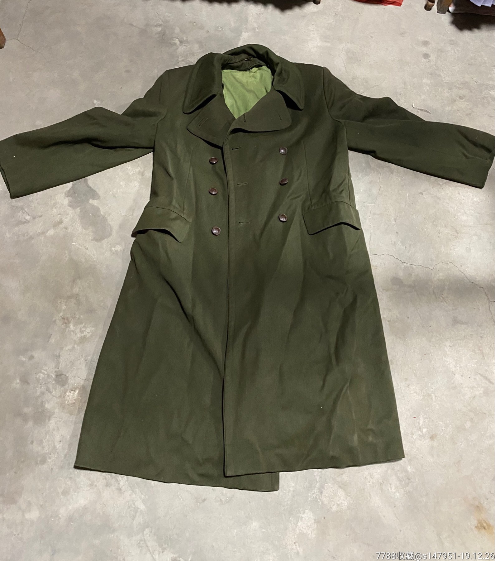 校毕大衣马裤呢二手旧货怀旧收藏影视道具文革扣子有麦穗