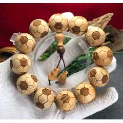 《2.0精雕崖柏足球手串》(se70390974)_7788收藏__收藏热线