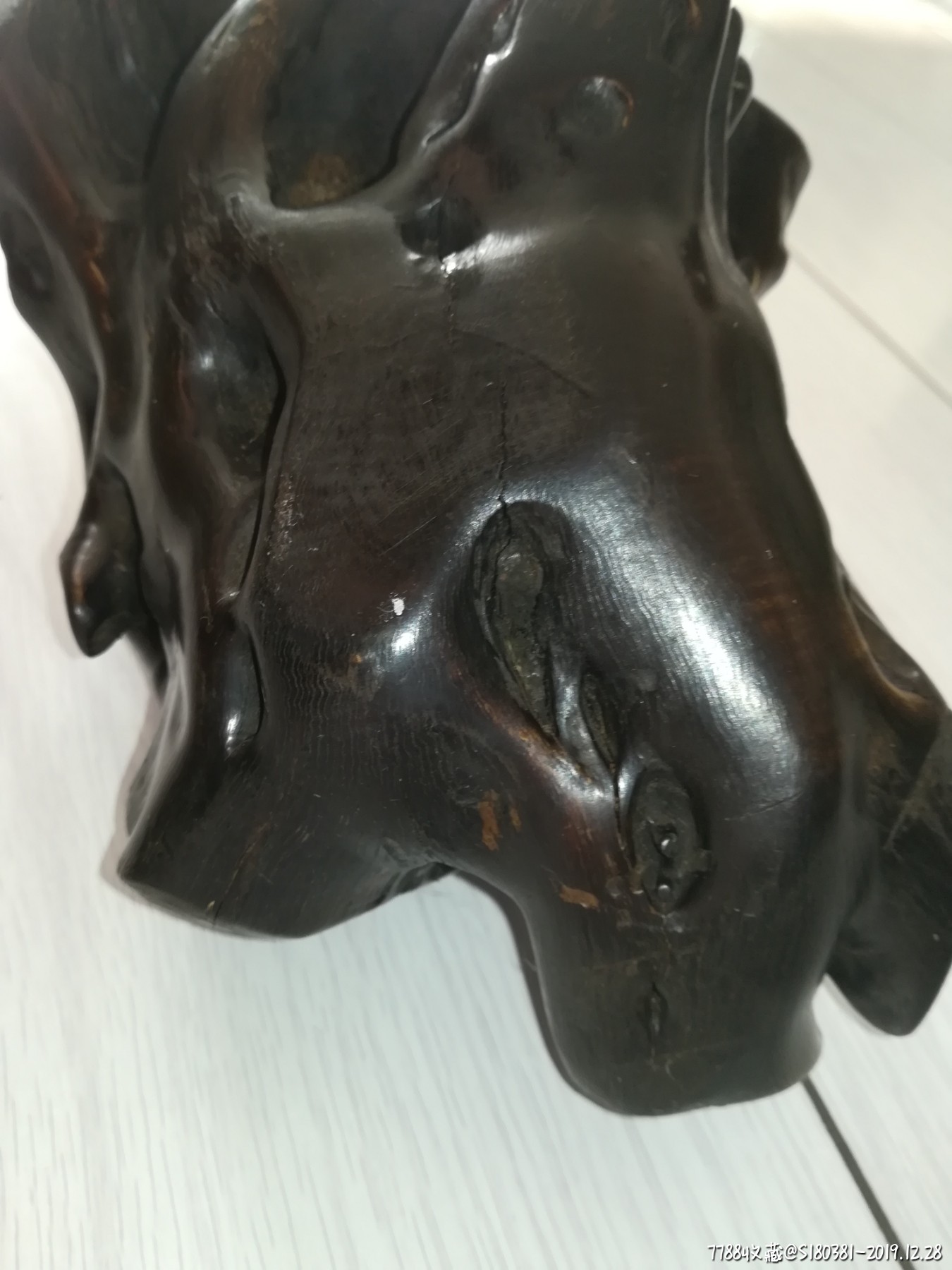 古董收藏古玩杂项麻梨根木根雕手工雕刻寿星老摆件麻