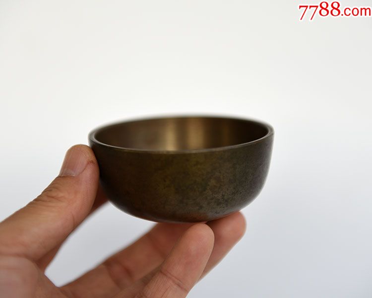 古董老铜罄小铜磬老铜钵随身铜罄纯铜佛钵寺庙法器念经礼佛