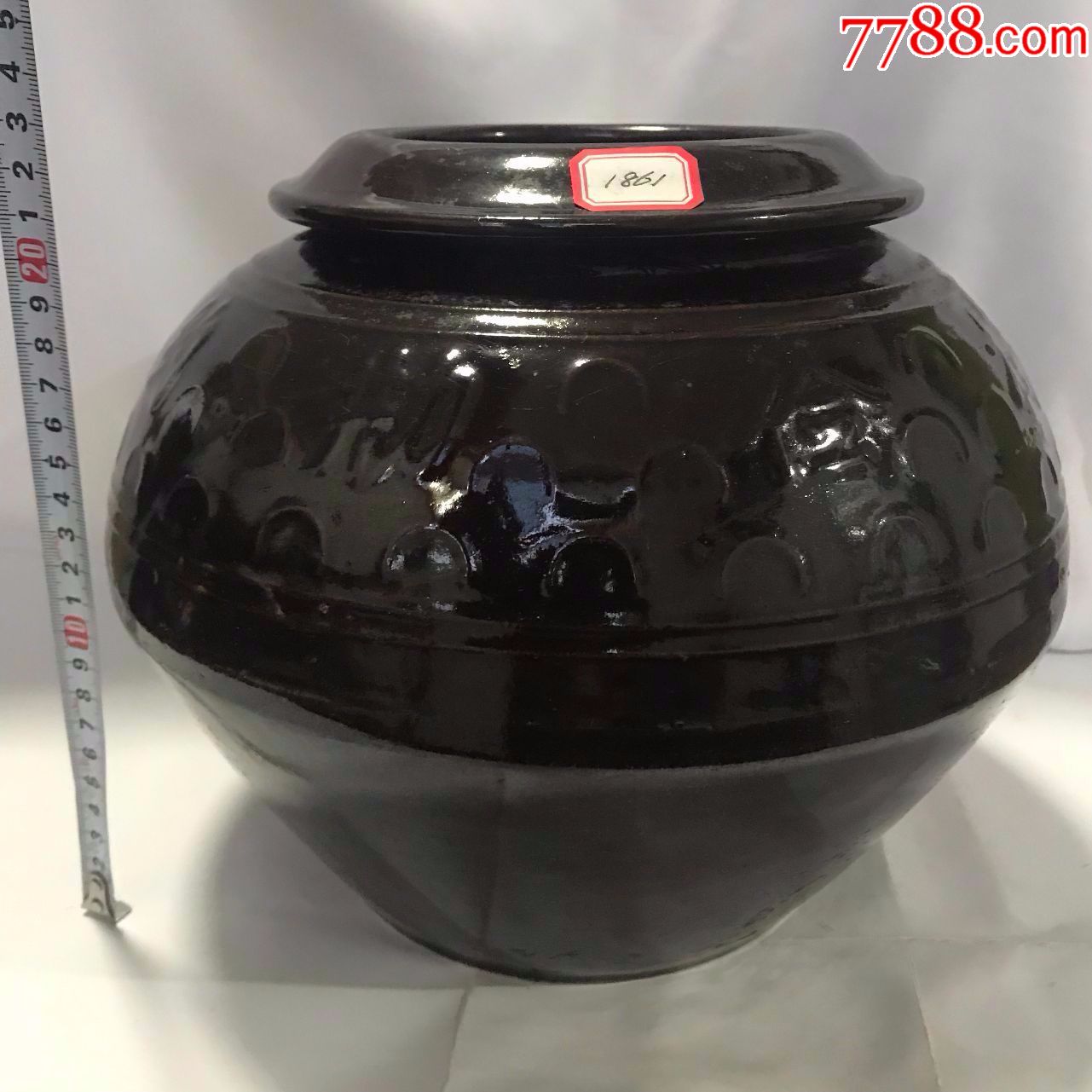 鱼鳞罐黑釉罐1861勤俭持家厉行节约