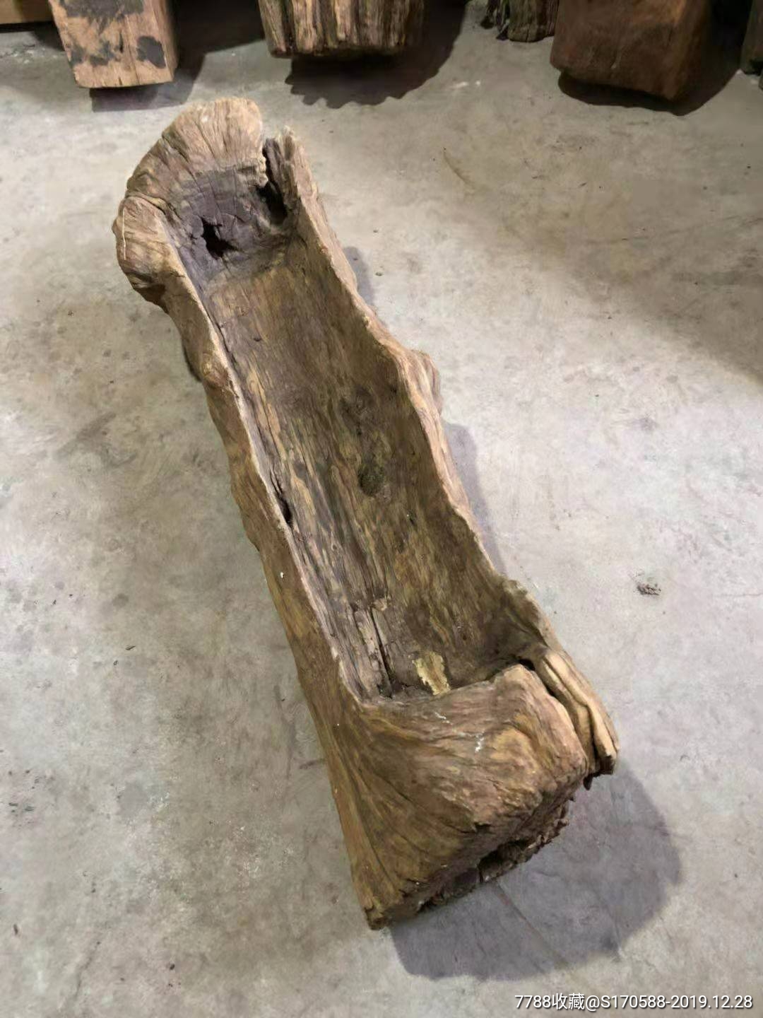 百年风化栗木疙瘩槽