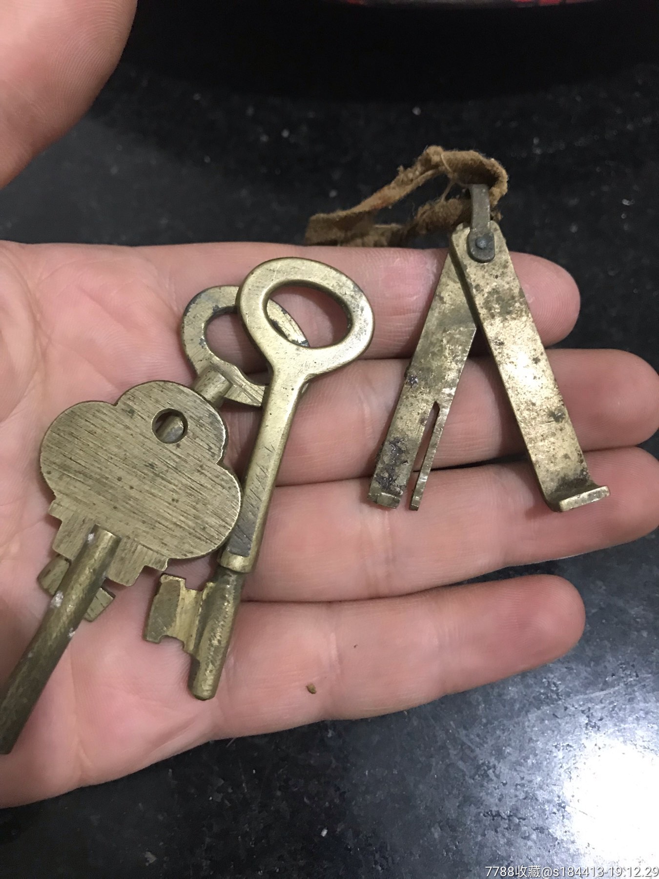 清代铜钥匙4把