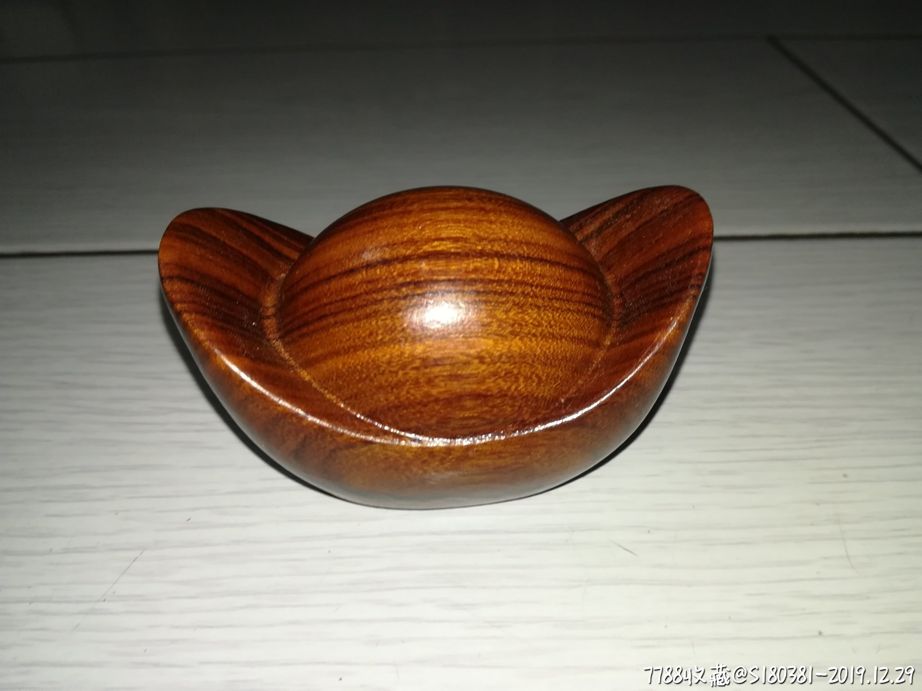 天然实木花梨木雕元宝摆件实木家居客厅装饰木质雕刻招财进宝亦可当把