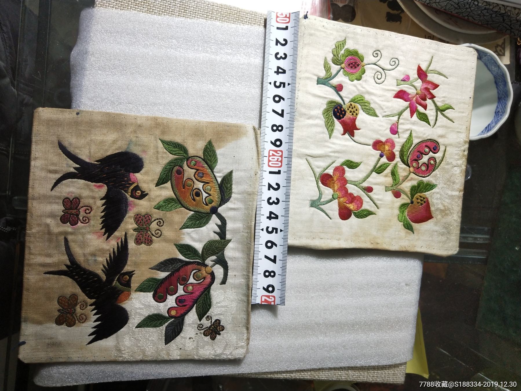 刺绣枕头顶