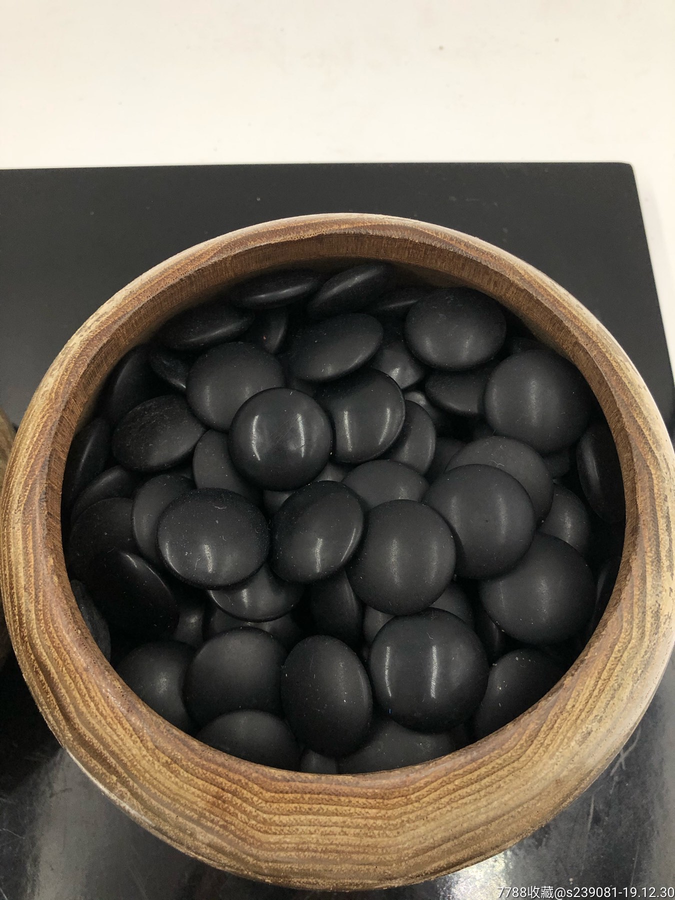 本蛤碁石围棋子本那智黑一副