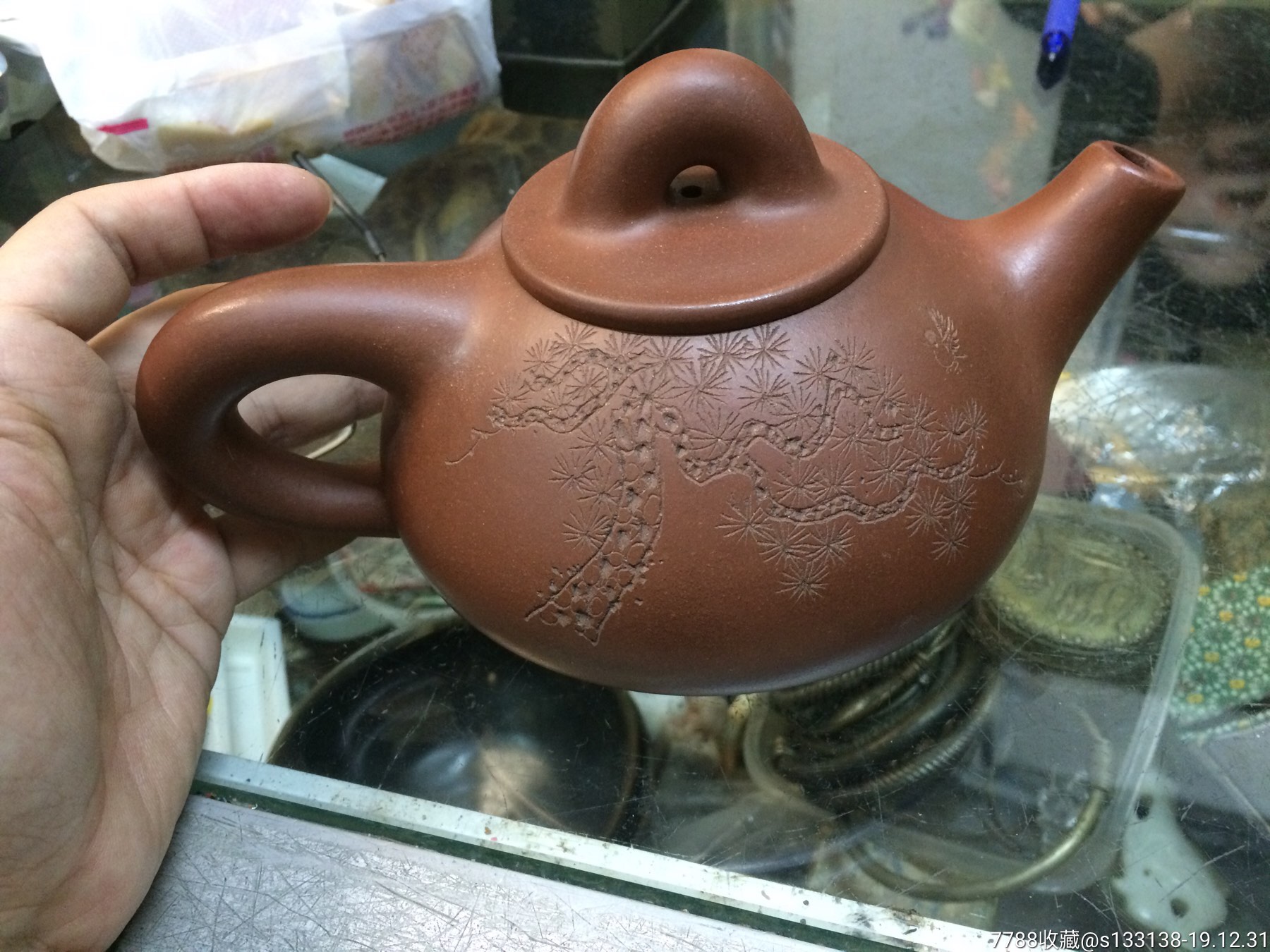 何道洪紫砂绘画茶壶