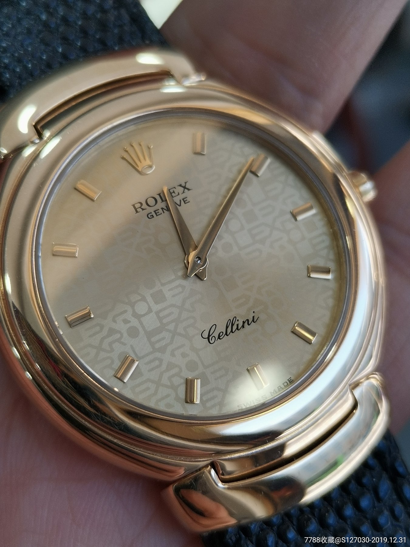 劳力士切利尼18k石英腕表